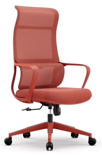 Fotel ergonomiczny ANGEL biurowy obrotowy mOja czerwony