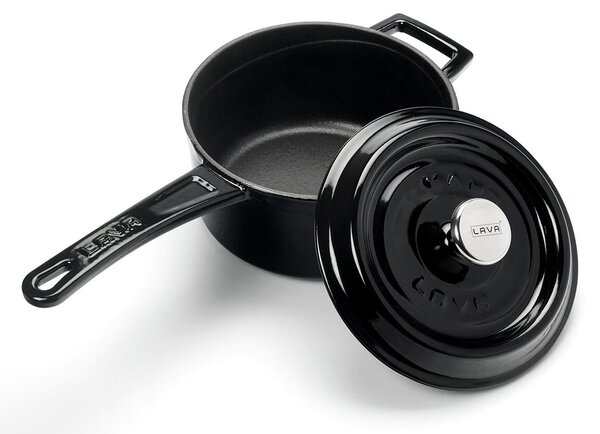 Garnek Ø 16 cm, 1,35 l, żeliwny, czarny LAVA METAL LVYSOS16K2B