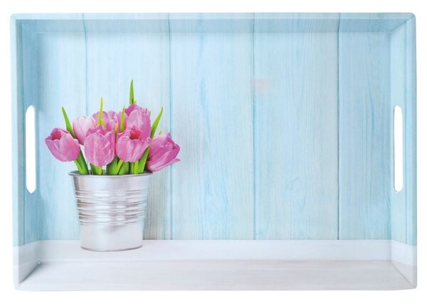 Taca do serwowania, 50 x 35 x 4,5 cm, tulipany KESPER 77392