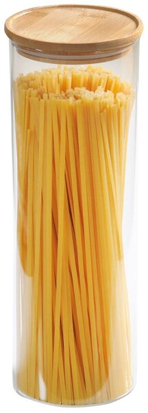 Pojemnik do przechowywania, Ø 10 cm, 1800 ml, szkło/bambus KESPER 38011