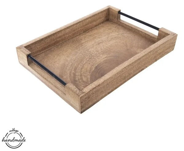Mango Taca do serwowania 35,5 x 25,5 cm, drewno/metal ORION 153880