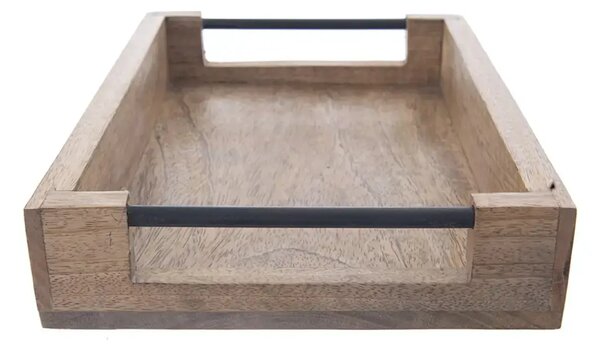 Mango Taca do serwowania 40,5 x 30 cm, drewno/metal ORION 153881