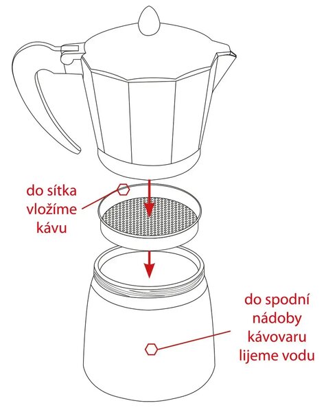 Kawiarka Moka 0,2 l ORION 131921