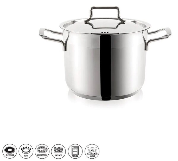 Anett Garnek z pokrywką, 3,5 l, nierdzewny ORION 110365