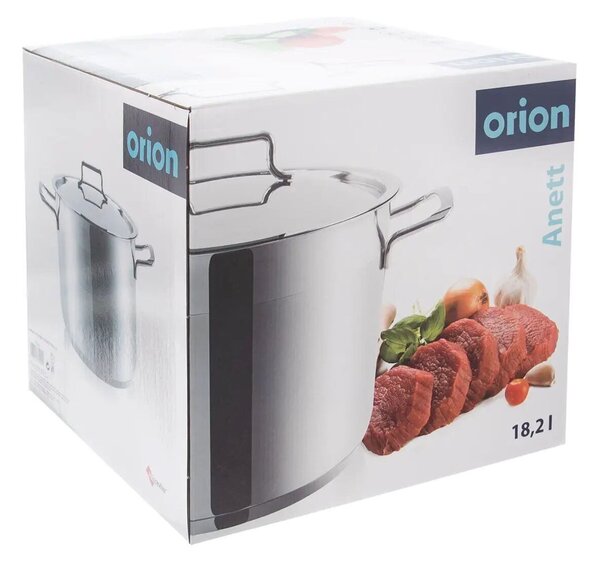 Anett Garnek z pokrywką, 18,2 l, nerezový ORION 110389