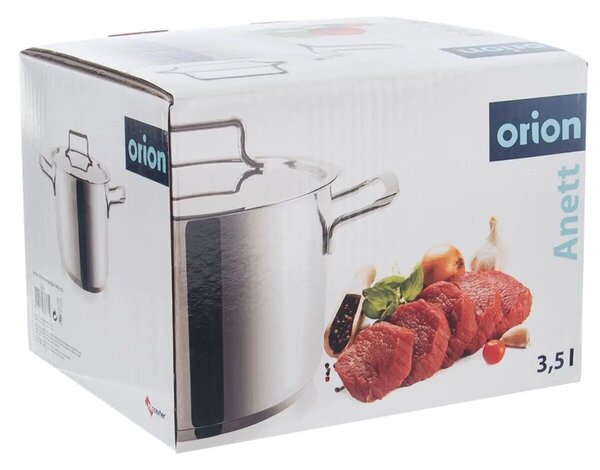 Anett Garnek z pokrywką, 3,5 l, nierdzewny ORION 110365
