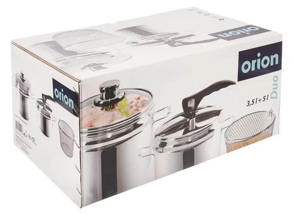 Profi Szybkowar, 5 l + 3,5 l, nierdzewny, 2 szt. ORION 113044