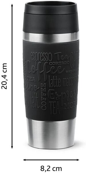 Travel Mug Kubek podróżny, 0,36 l, czarny TEFAL N2020210
