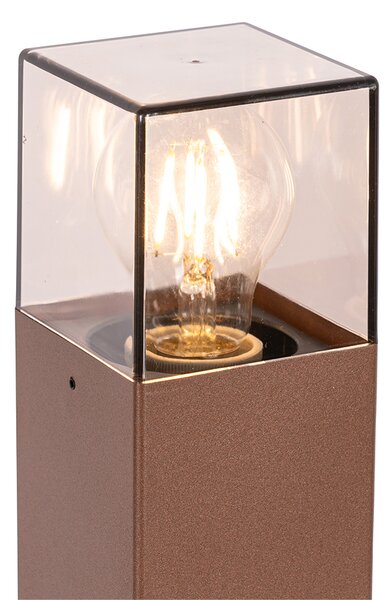 Lampa zewnętrzna 70 cm rdzawo-brązowa z kolcem gruntowym i przepustnicą kablową - Denmark