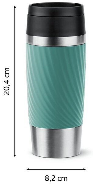 Travel Mug Twist Kubek podróżny, 0,36 l, powder zielony TEFAL N2024310