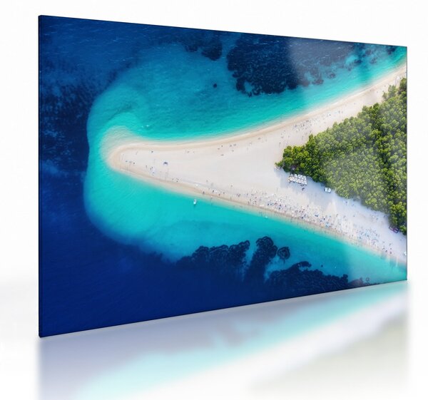 Obraz na szkle - Ostrav Hvar, Chorwacja (70x50 cm)