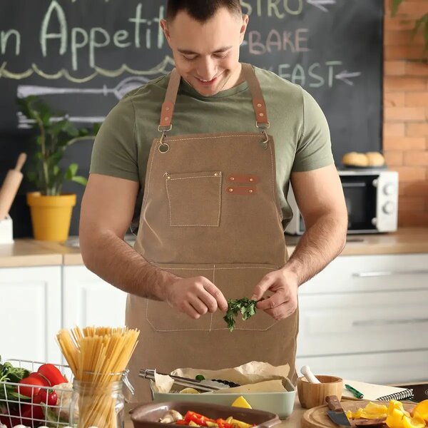 Canvas grill Fartuch kuchenny, brązowy ORION 960870