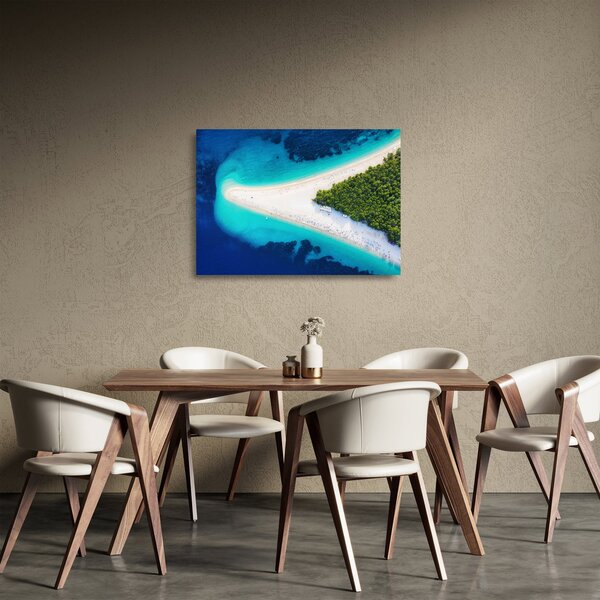 Obraz na szkle - Ostrav Hvar, Chorwacja (70x50 cm)