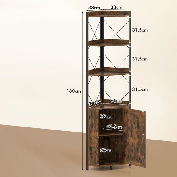 Wolnostojąca narożna szafka kuchenna 180 cm