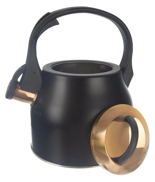 Czajnik z gwizdkiem, 3 l, czarny/rose gold ORION 113520