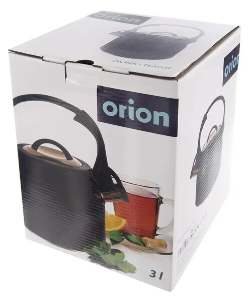 Czajnik z gwizdkiem, 3 l, czarny/rose gold ORION 113520