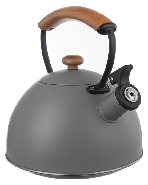 Wooden Czajnik na herbatę z gwizdkiem, 2,9 l, szary ORION 113517