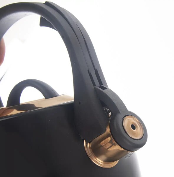 Czajnik z gwizdkiem, 3 l, czarny/rose gold ORION 113520