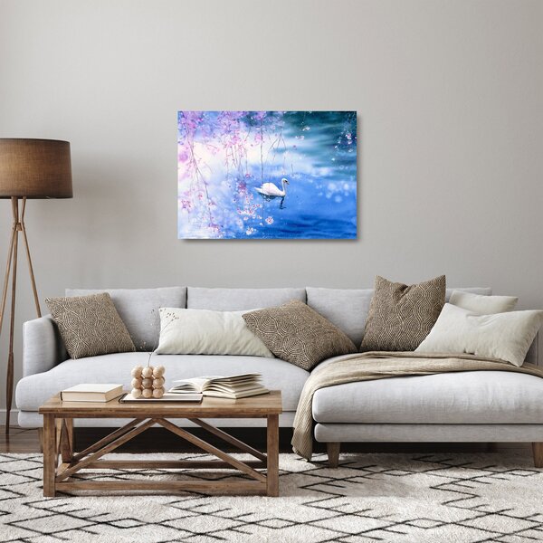 Obraz na szkle - Magiczne jezioro (70x50 cm)