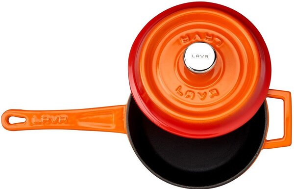 Rondelek Ø 16 cm, 1,35 l, żeliwny, pomarańczowy LAVA METAL LVYSOS16K2OR