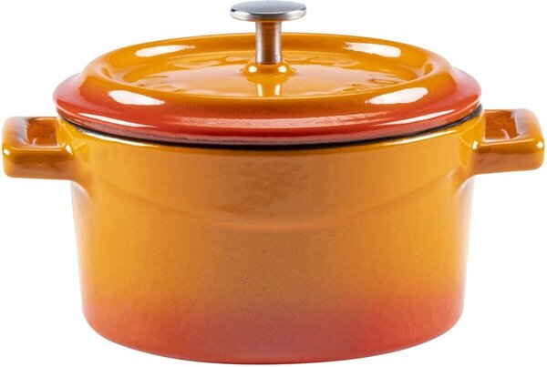 Garnek Ø 10 cm, 0,35 l, żeliwny, pomarańczowy LAVA METAL LVYTC10K2OR