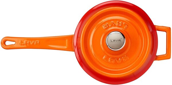 Rondelek Ø 16 cm, 1,35 l, żeliwny, pomarańczowy LAVA METAL LVYSOS16K2OR