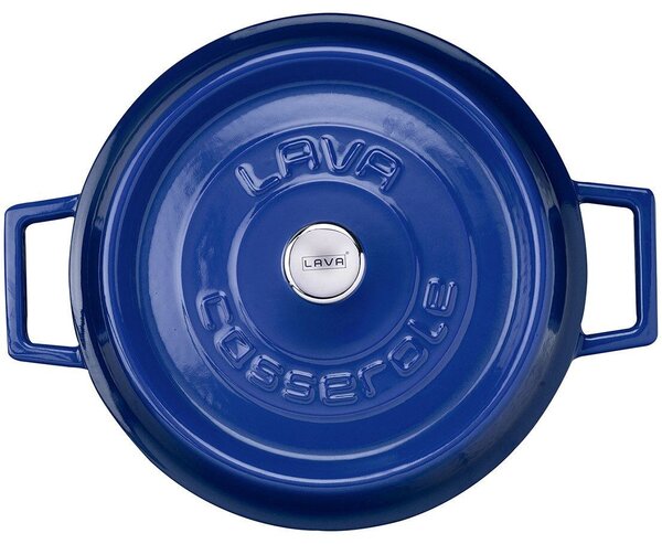 Garnek Ø 24 cm, 2,4 l, żeliwny, niebieski LAVA METAL LVYST24K2BLU