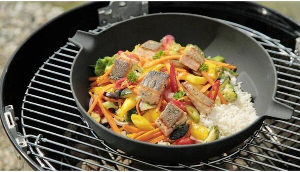 Patelnia grillowa WOK żeliwna TEPRO 8580N
