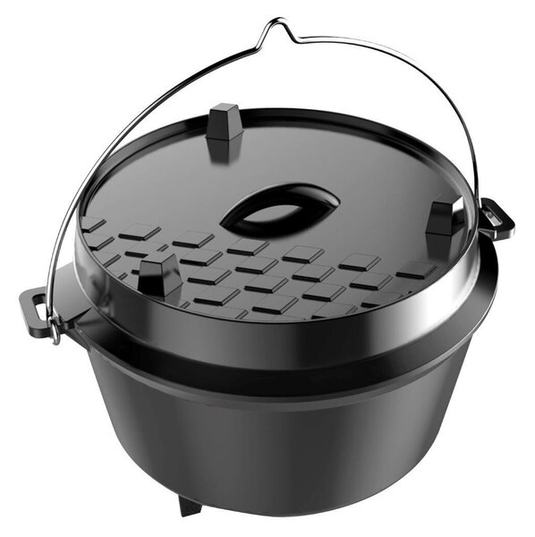 Dutch Oven L Żeliwny garnek z pokrywką, 12 l TEPRO 8233N