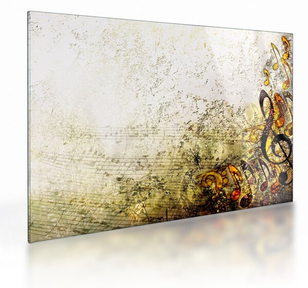 Obraz na szkle - Potęga muzyki (70x50 cm)
