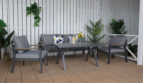 Sibiu Zestaw jadalniany, aluminiowy ROJAPLAST 614261A