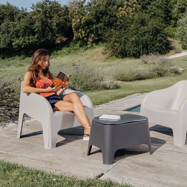 Petra Stół + skrzynia, plastikowy, grafit TOOMAX Z0183M0--9700