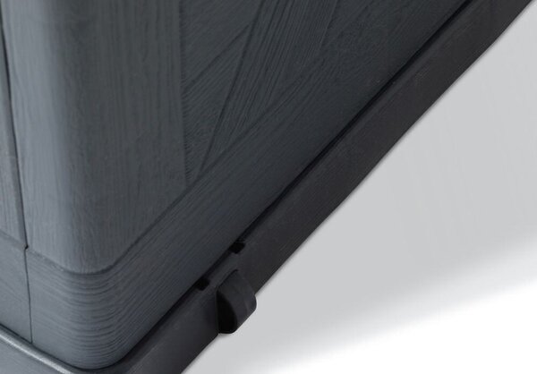Wood Skrzynia do przechowywania 420 l, plastikowa, grafit TOOMAX Z0163R0--4100