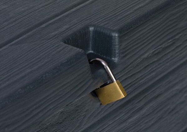 Wood Skrzynia do przechowywania 420 l, plastikowa, grafit TOOMAX Z0163R0--4100