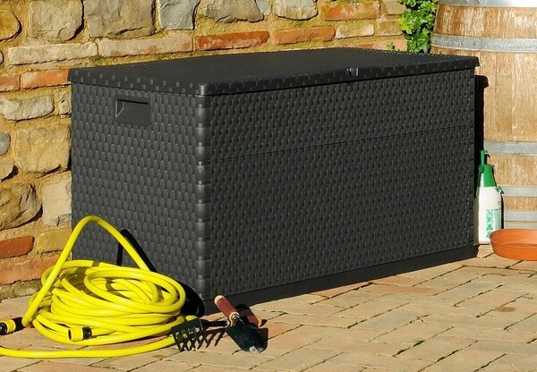 Rattan Skrzynia do przechowywania 420 l, plastikowa, grafit TOOMAX Z0162R0--4100