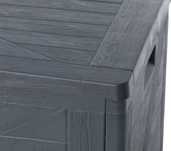 Wood Skrzynia do przechowywania 420 l, plastikowa, grafit TOOMAX Z0163R0--4100