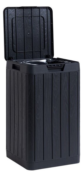 Rio Garden Kosz ogrodowy 80 l, plastikowy, grafitowy TOOMAX Z0480RAA04100