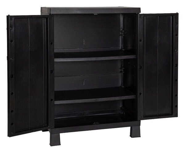 Garage Midi Low Szafka do przechowywania, czarna TOOMAX Z0215RAA04100