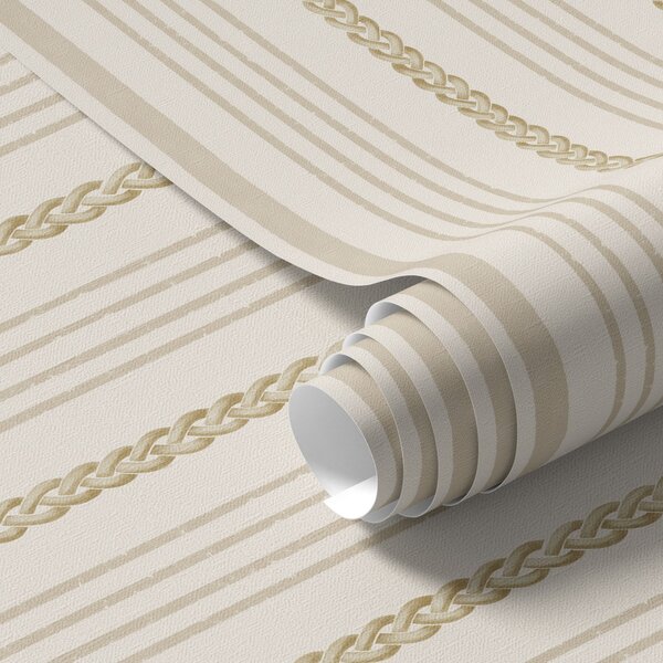 Tapety Pionowe beżowe pasy z plecionym wzorem, Tapety Geometryczne, Tapety w paski, a01252 : Uwalls.pl