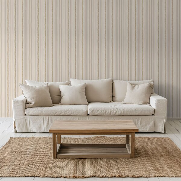 Tapety Pionowe beżowe pasy z plecionym wzorem, Tapety Geometryczne, Tapety w paski, a01252 : Uwalls.pl