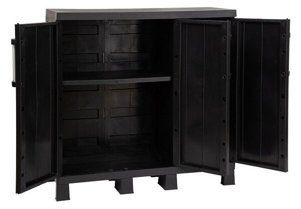 Garage Midi Trio Low Szafka do przechowywania, czarna TOOMAX Z0218RAA04100