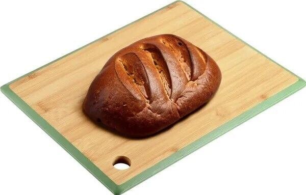 Deska do krojenia z zieloną krawędzią, 23 x 15 x 1 cm, bambus KESPER 58261