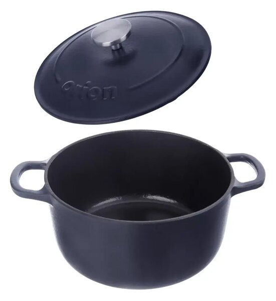 Żeliwo Emalia Garnek z pokrywką 3,3 l, ⌀ 22 cm ORION 113347