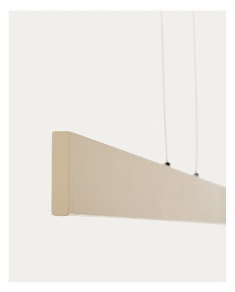 Beżowa lampa wisząca LED z metalowym kloszem Boadella – Kave Home