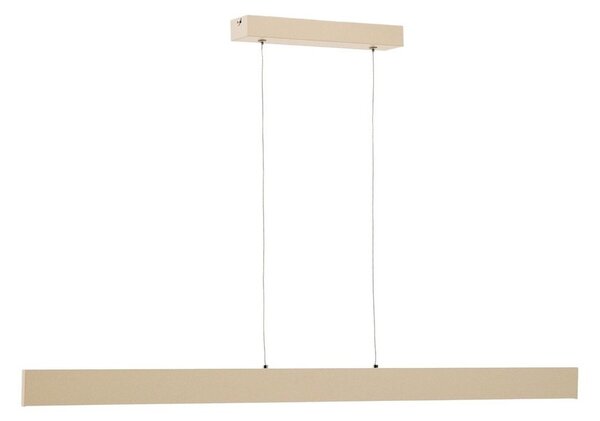 Beżowa lampa wisząca LED z metalowym kloszem Boadella – Kave Home