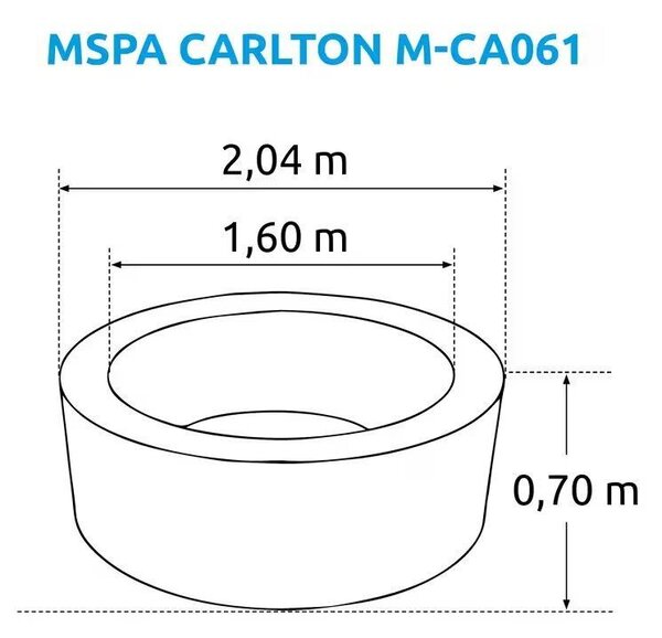 Carlton M-CA062 Wanna z hydromasażem 930 l MSPA 11400298