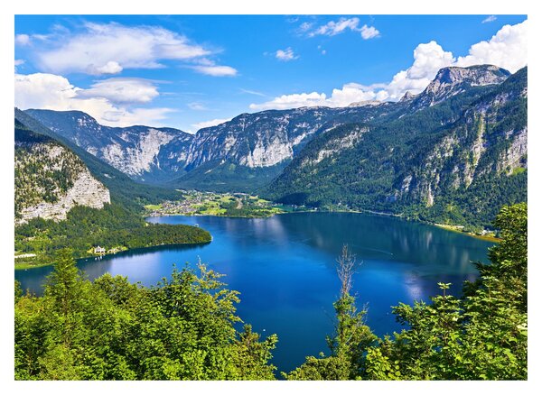 Obraz na szkle - Hallstätter See, Hallstatt, Austria (70x50 cm)