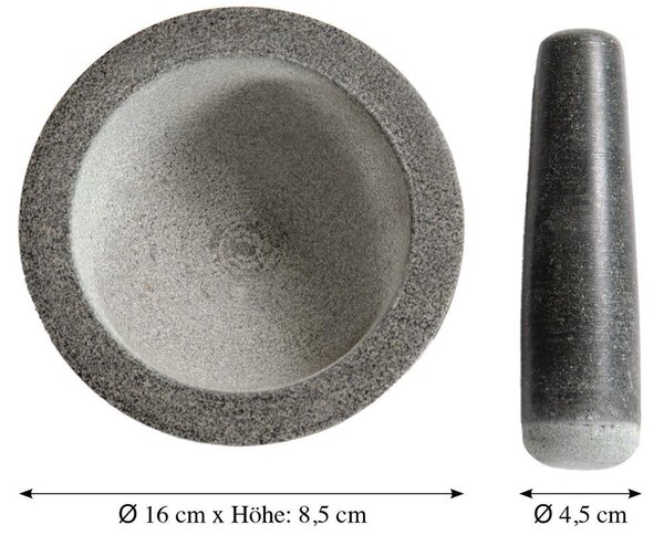 Moździerz z tłuczkiem, Ø 16 cm, granit KESPER 71501