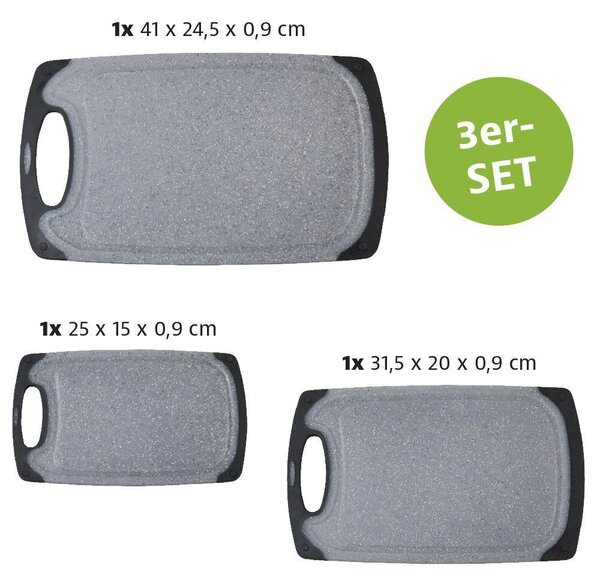 Deski do krojenia 3 szt., plastik KESPER 30790