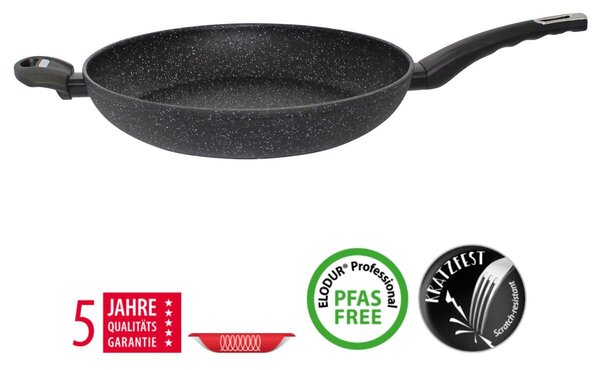 Granit Evolution Głęboka patelnia z dodatkowym uchwytem Ø 32 cm ELO 60032